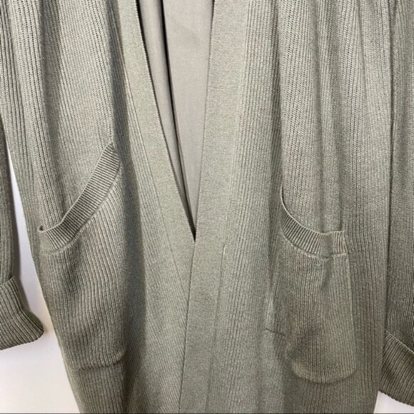 Lululemon Still At Ease Wrap Grey Sage / Grey Sage Cardigan Women Size 10 - Picture 6 of 8